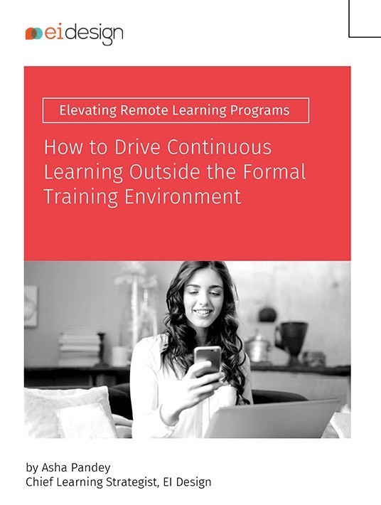 How To Drive Continuous Learning Outside The Formal Training Environment